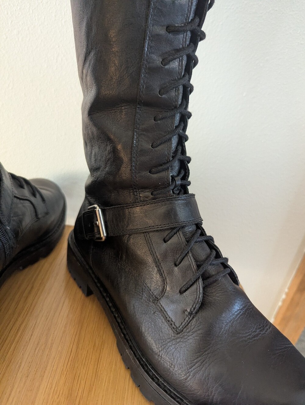 Lucky Brand Lace Up Moto Boot - Picture 8 of 11
